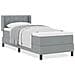 Letto box spring con materasso Grigio chiaro 80 x 200 cm - Foto miniatura 4