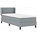 Letto box spring con materasso Grigio chiaro 80 x 200 cm - Foto miniatura 7