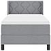 Letto box spring con materasso Grigio chiaro 80 x 200 cm - Foto miniatura 8