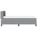 Letto box spring con materasso Grigio chiaro 80 x 200 cm - Foto miniatura 9