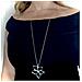 Collana Lunga In Ottone 80cm Irregular Bloom Argento 10µ - Foto miniatura 3