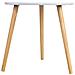 Tavolino Ausiliario In Legno Con 3 Gambe Bianche 50x50x46h Cm - Foto miniatura 2