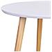 Tavolino Ausiliario In Legno Con 3 Gambe Bianche 50x50x46h Cm - Foto miniatura 4