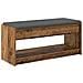 Panca per ingresso con cuscino Legno vecchio 103 x 38 x 45 cm - Foto miniatura 1