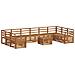 Set divani Naturale Legno di Acacia Massello - Foto miniatura 1