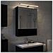 Mobiletto per specchio da bagno Rovere Nero 50 x 14,5 x 70 cm - Foto miniatura 2
