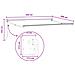Tenda retrattile Tortora 3,5 x 2 m 100% Poliestere e Alluminio - Foto miniatura 7