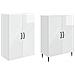 Set di armadi 2 pcs 66 x 34,5 x 89,5 cm Legno ingegnerizzato - Foto miniatura 3