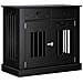 Mobile da cassa per cani Rovere Nero 90 x 47,5 x 80 cm - Foto miniatura 1