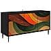 Mobile TV BONN 102 x 33 x 51 cm Rovere Nero - Foto miniatura 1