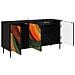 Mobile TV BONN 102 x 33 x 51 cm Rovere Nero - Foto miniatura 4