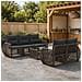 Set Divano da Giardino 6 pz Grigio polyrattan - Foto miniatura 8
