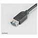 USB 3.0 cable Ext, Maschio / femmina, 1,5m, Nero - Foto miniatura 2