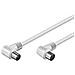 ICOC AV-338 - Cavo Antenna TV M / F 1,5 mt angolato 90° - Foto miniatura 1
