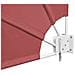 Tenda Laterale per Balcone Pieghevole Terracotta 210x210 cm - Foto miniatura 8