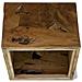 Tavolino Da Caffè In Autentico Legno Di Teak 50x50x35cm Marrone - Foto miniatura 6