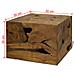 Tavolino Da Caffè In Autentico Legno Di Teak 50x50x35cm Marrone - Foto miniatura 7
