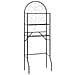 Scaffale Da Bagno 60x33x174 Cm Nero - Foto miniatura 1