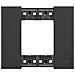 Placca Living Now 2 Moduli Colore Nera Ka4802kg - Foto miniatura 1