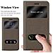 Custodia Compatibile Con Huawei P10 Lite In Bruno Pietra - Coperchio Protettivo Con Chiusura Magnetica, Funzione Stand E 2 Finestre Di Visualizzazione - Foto miniatura 5