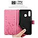 Custodia Compatibile Con Samsung Galaxy A40 / A40s In Rosa Fiore - Coperchio Protettivo In Design Floreale Con Chiusura Magnetica, Funzione Stand E Slot Per Carte - Foto miniatura 2