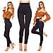 High Waist Leggings Business In Tessuto Pantaloni Matrosen Look Blu Marino S - Foto miniatura 3