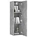 Mobile Porta TV Grigio Cemento 30,5x30x110 cm Legno Multistrato - Foto miniatura 7