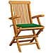 Sedie da Giardino con Cuscini Verdi 8 pz in Massello di Teak - Foto miniatura 10