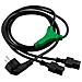 DEL-109D, C13 coupler, Maschio / femmina, 2m, 250V, 10A - Foto miniatura 1