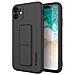 Cover Per Iphone 12 Pro Max Cavalletto Pieghevole Magnetico Nera - Foto miniatura 6