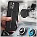 Cover Per Iphone 12 Pro Max Cavalletto Pieghevole Magnetico Nera - Foto miniatura 5