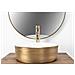 Lavabo Da Appoggio Sami White Brush Gold - Foto miniatura 2
