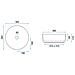 Lavabo Da Appoggio Sami White Brush Gold - Foto miniatura 3