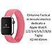 Cinturino L 772 Originale Braided String Per Apple Watch 1-2-3-4-5-6-7-se 42 44 45mm Rosa - Foto miniatura 2