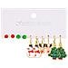 Set Di Orecchini Natalizi Da 5 Paia Multicolor - Foto miniatura 1