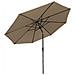 Hapuna Ombrello Rotondo Dritto Diametro 3,30m Taupe - Foto miniatura 7