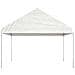 Gazebo Con Tetto Bianco 13,38x4,08x3,22 M In Polietilene - Foto miniatura 3