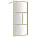Parete Per Doccia Walk-in Vetro Trasparente Esg 80x195 Cm Oro - Foto miniatura 2