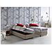 Letto Piazza E Mezza Gaia, Letto Contenitore Con Rivestimento In Tessuto, 100% Made In Italy, Apertura Laterale, Con Materasso Cm 120x190 Incluso, Tortora - Foto miniatura 1