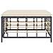 Poggiapiedi Da Giardino Con Cuscino In Polyrattan Beige - Foto miniatura 3