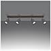 Lampada A Soffitto Verdo 4 Bianco Sl. 1289 - Moderno Lampade Da Soffitto Legno Bianco 17.5x96x65 Cm - Foto miniatura 3