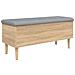 Panca Portaoggetti Rovere Sonoma 102x42x46 Cm Legno Multistrato - Foto miniatura 2