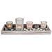 Wooden Plate With 4 Tealight Holders - Foto miniatura 1