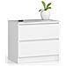 Comodino K60, 2 cassetti, 60x40x55 cm, Colore Bianco - Foto miniatura 1