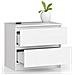 Comodino K60, 2 cassetti, 60x40x55 cm, Colore Bianco - Foto miniatura 2