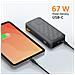 Powerbank Fuel 5 Series Usb-a/2 Usb-c 27 000mah Pd 67w Con Display Digitale, Nero - Foto miniatura 5