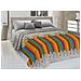 Copriletto Piquet Primavera Estate 100% Cotone Disegno Matitoni Singolo Arancio - Foto miniatura 1