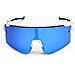 Sunthrill Set Occhiali Da Sole Sportivi Bianco /blu - Foto miniatura 2