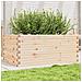 Fioriera Da Giardino 110x60x45,5 Cm In Legno Massello Di Pino - Foto miniatura 1