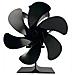 Ventilatore Per Stufa Ventilatore Alimentato A Calore A Basso Rumore 6 Pale Black - Foto miniatura 5
